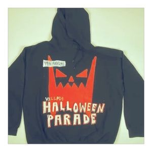 asspizza new york city halloween hoodie sz medium